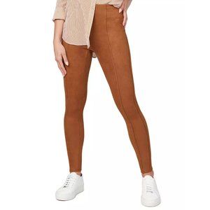 Spanx Faux Suede Leggings - Rich Caramel